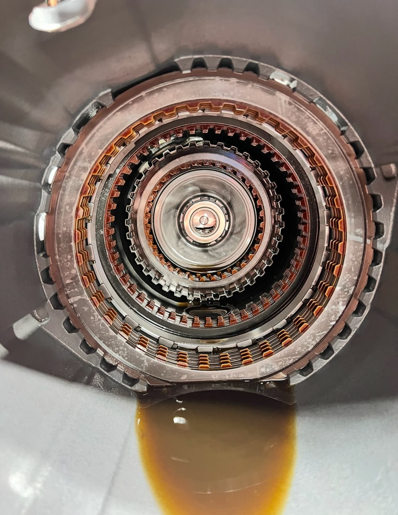 Specialist repairing a mechatronic unit
