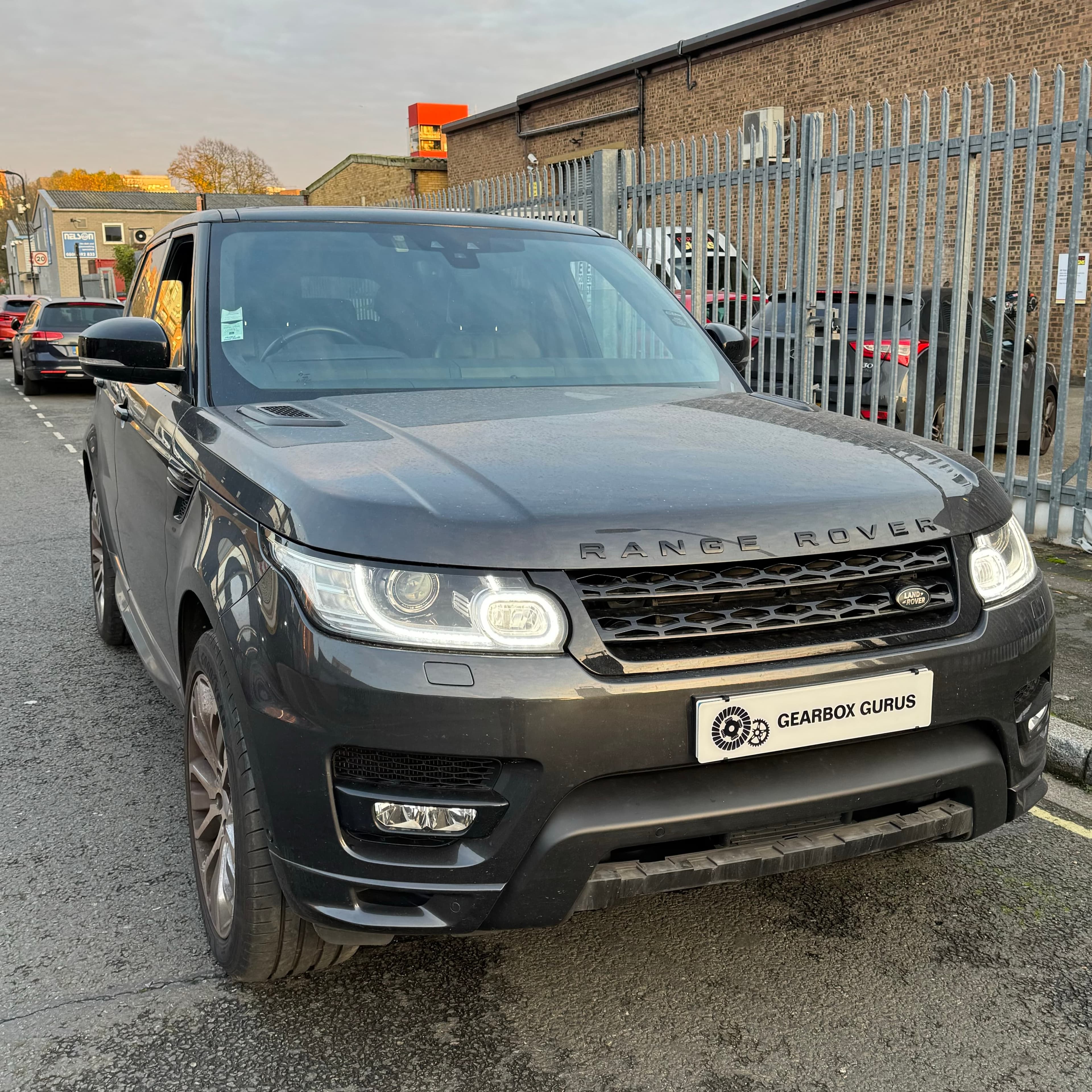 Range Rover Sport with ZF gearbox at Gearbox Gurus workshop